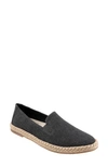 Trotters Poppy Womens Denim Boat Shoes In Black Text