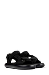 Camper Pelotas Flota Flat Sandals In Black