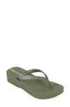 IPANEMA IPA GLITTER WEDGE FLIP FLOP