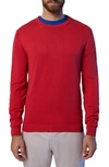 North Sails Men's Wool-blend Crewneck Sweater In Red