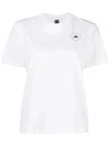 Adidas By Stella Mccartney Logo-print Short-sleeved T-shirt In White