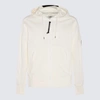 C.p. Company Cp Company Mens Gauze White Flatt Nylon Lens-detail Relaxed-fit Hooded Shell Jacket In Gauze White
