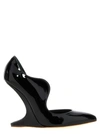 NICOLO' BERETTA BLASTIC PUMPS BLACK