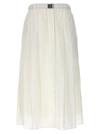 BRUNELLO CUCINELLI COTTON BLEND MIDI SKIRT SKIRTS WHITE