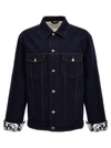 BURBERRY DENIM JACKET CASUAL JACKETS, PARKA BLUE