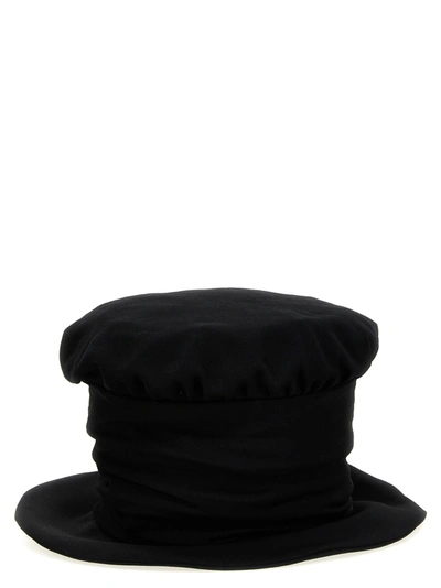 Yohji Yamamoto High Crown Hats Black