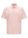 BRUNELLO CUCINELLI PIQUÉ COTTON  SHIRT POLO PINK