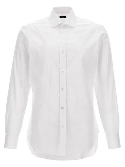 BARBA NAPOLI POPLIN SHIRT SHIRT, BLOUSE WHITE