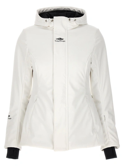 Balenciaga 3b Sports Icon Ski Jacket In Bianco