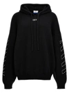 OFF-WHITE STITCH ARR DIAGS SWEATER, CARDIGANS WHITE/BLACK