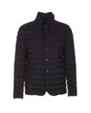 Herno Quilted Down Jacket Casual Jackets And Parka Blue In Blue