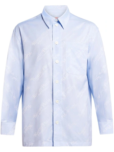 Kenzo Shirt With Print In Blue