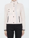 Moncler Lico Gabardine Jacket In Beige