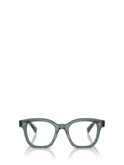 Oliver Peoples Mens Green Ov5525u Square-frame Acetate Optical Glasses In Ivy