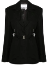 Remain Birger Christensen Black Belted Blazer In Black