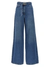 TWINSET LOGO BUCKLE JEANS trousers