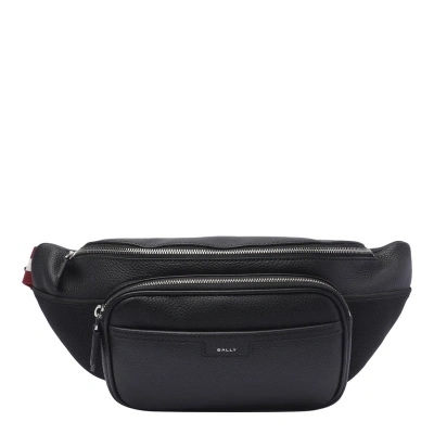 Bally Logo-print Belt Bag In Black