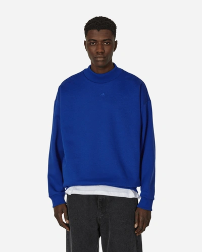 Adidas Originals Basketball Crewneck Sweatshirt Lucid In Blue