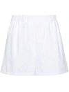 KENZO KENZO SHORTS WITH BRODERIE ANGLAISE