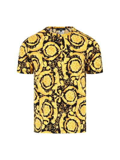 Versace T-shirts And Polos In Yellow