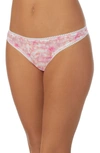 On Gossamer Triple Mesh Hip-g Thong In Watercolor Floral
