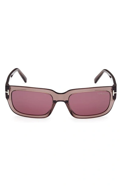 Tom Ford Eyewear Rectangular Frame Sunglasses In Multi