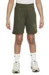 Nike Sportswear Club Fleece Big Kids' French Terry Shorts In Green