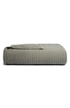 Parachute Cloud Linen Gauze Bed Blanket In Moss