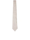 Brunello Cucinelli Jacquard Micro-pattern Cream Tie In White