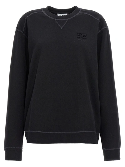 Ganni Isoli Sweatshirt In Black