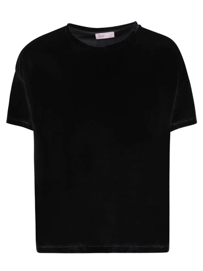 Herno Glamour Chenille Resort T-shirt In Black