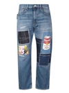Junya Watanabe Patchwork Jeans In Blue