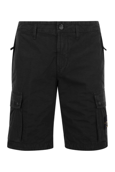 Stone Island Shorts In Black