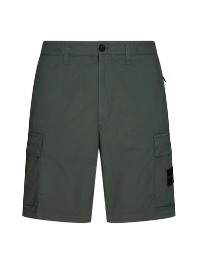 ショートパンツ STONE  Logo Patch Bermuda Shorts Stone Island Logo Patch Bermuda Shorts In Musk | ModeSens