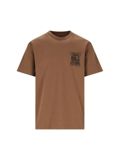 Carhartt 's/s Always A Wip' T-shirt In Brown