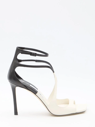 Jimmy Choo Jimmy Azia 95 Heeled Sandals In White