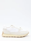 TOD'S LEATHER AND FABRIC SNEAKERS