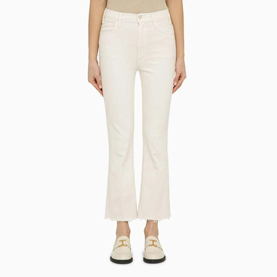 MOTHER MOTHER JEANS THE HUSTLER ANKLE FRAY CREAM