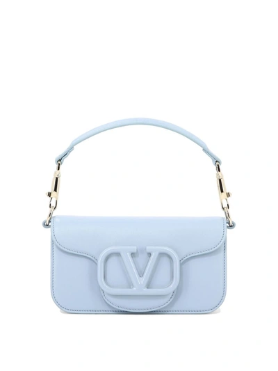 Valentino Garavani "small Locò" Shoulder Bag In Blue