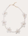 COMPLETEDWORKS WOMEN'S FRESHWATER PEARL FLOWER NECKLACE