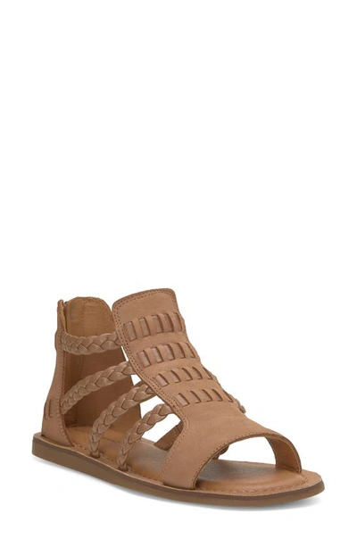 Lucky Brand Biretta Gladiator Sandal In Latte