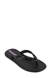 Ipanema X Shakira Sol Ad Slip-on Flip-flop Sandals In Blck,lilac