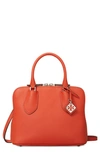 Tory Burch Mini Leather Swing Crossbody Bag In Poppy Red