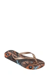 Ipanema Women's Animale Print Iii Flip-flop Sandals In Brown,pink