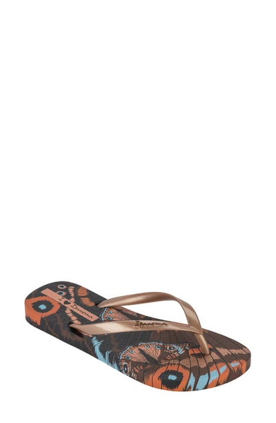 Ipanema Women's Animale Print Iii Flip-flop Sandals In Brown Multi