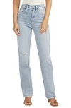 Silver Jeans Co. Highly Desirable High Waist Straight Leg Jeans In Indigo