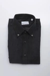 Robert Friedman Black Cotton Shirt In Black