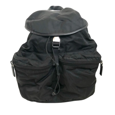 Prada Re-nylon Synthetic Backpack Bag () In Black