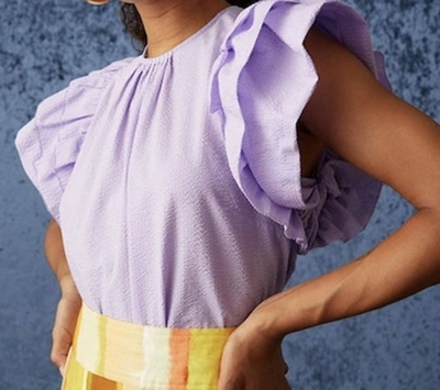 Marie Oliver Raine Top In Aster In Multi
