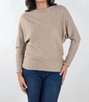 Frank Lyman Sparkling Knit Sweater In Oatmeal In White